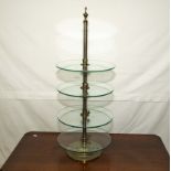 A brass and glass shop display by Archibald Hamilton Glasgow