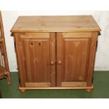 A pine cabinet