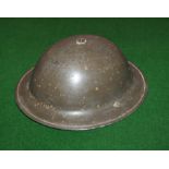 North Africa campaign British WW2 MK2 steel helmet with lining and strap