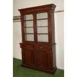 A Victorian mahogany bookcase.