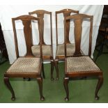 Four dining chairs