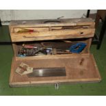 Vintage tool box and contents