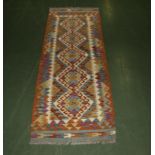 A Chobi vegetable dyed runner 186cm x 66cm