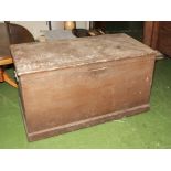 A pine blanket box