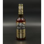 A bottle of James Cook Genuine Overseas Rum, 40% proof