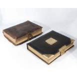 Two Victorian tooled leather photograph albums