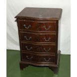 A small mahogany chest