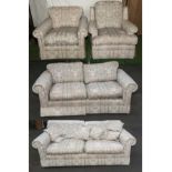A good quality suite 2 couched and 2 arm chairs.