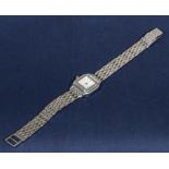 An 18ct white gold lady's€™s wrist watch