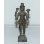 A 19th century Nepalese bronze deity figure