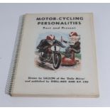 Motor Cycling Personalities Past and Present'€ 1957 drawn by Sollon of the Daily Mirror