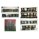 Two 6 drawer lantern slide cabinets containing Approx 460 slides covering many subjects. trade label