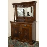 Small Edwardian mirror back sideboard