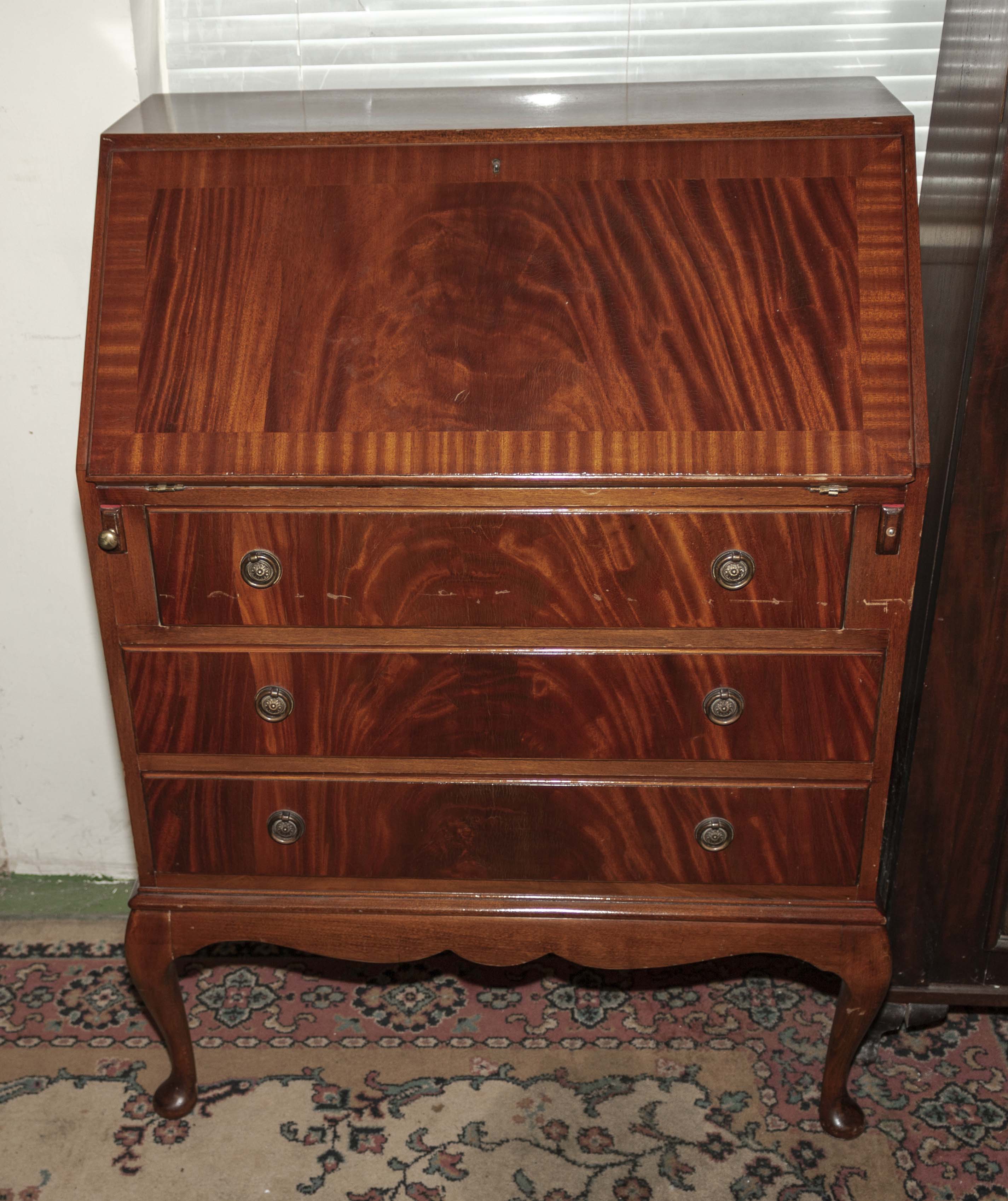 A mahogany bureau