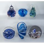 Six pieces of Scottish Borders Art Glass