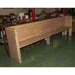 Large pine bench