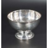 A silver trophy bowl for best sheep in field.7 inch diameter .dated 1936 ..approx 14 ounces