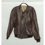 A gent's brown leather jacket