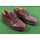 A pair of gent's leather brogues, size 9 1/2