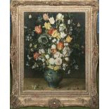 A gilt framed print of still life, 52cm x 39cm