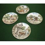 Four Wedgwood decorative plates 'Life on the Farm'