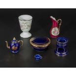 Six pieces of Limoges porcelain