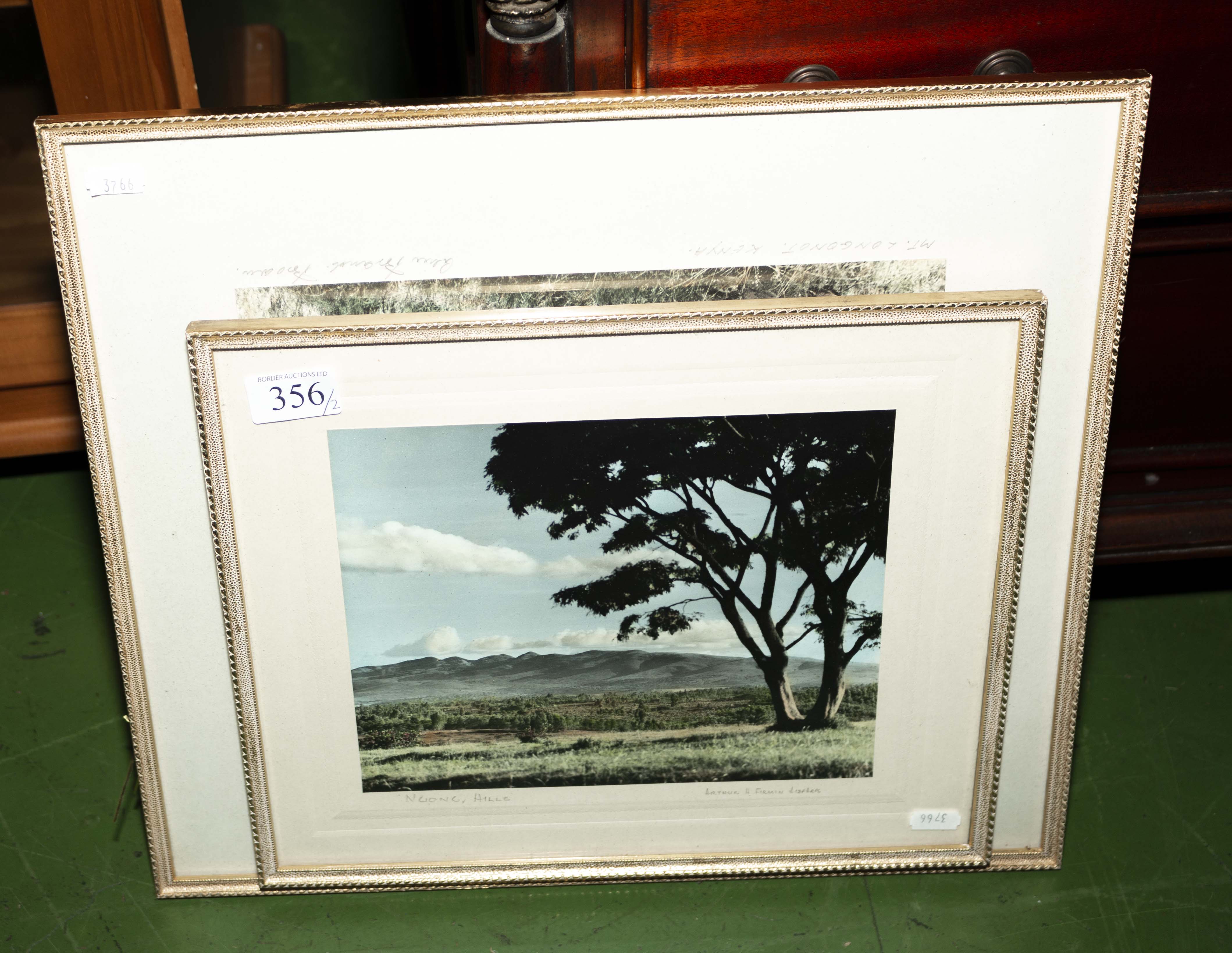 Two framed photographs