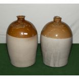 Two stoneware flagons