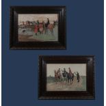 A pair of Lionel Edwards framed prints, image size 27cm x 39cm, frame size 42cm x 39cm