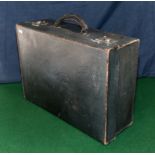 A small vintage suitcase