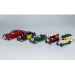 A Corgi die cast Rolls Royce and four other models