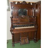 An antique pump organ
