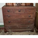 A Victorian pine chest