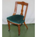 An Edwardian single chair
