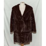 A ladys squirrel fur coat