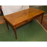 A reproduction coffee table