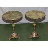 A pair of reproduction side tables