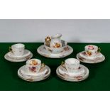 A decorative part china tea set
