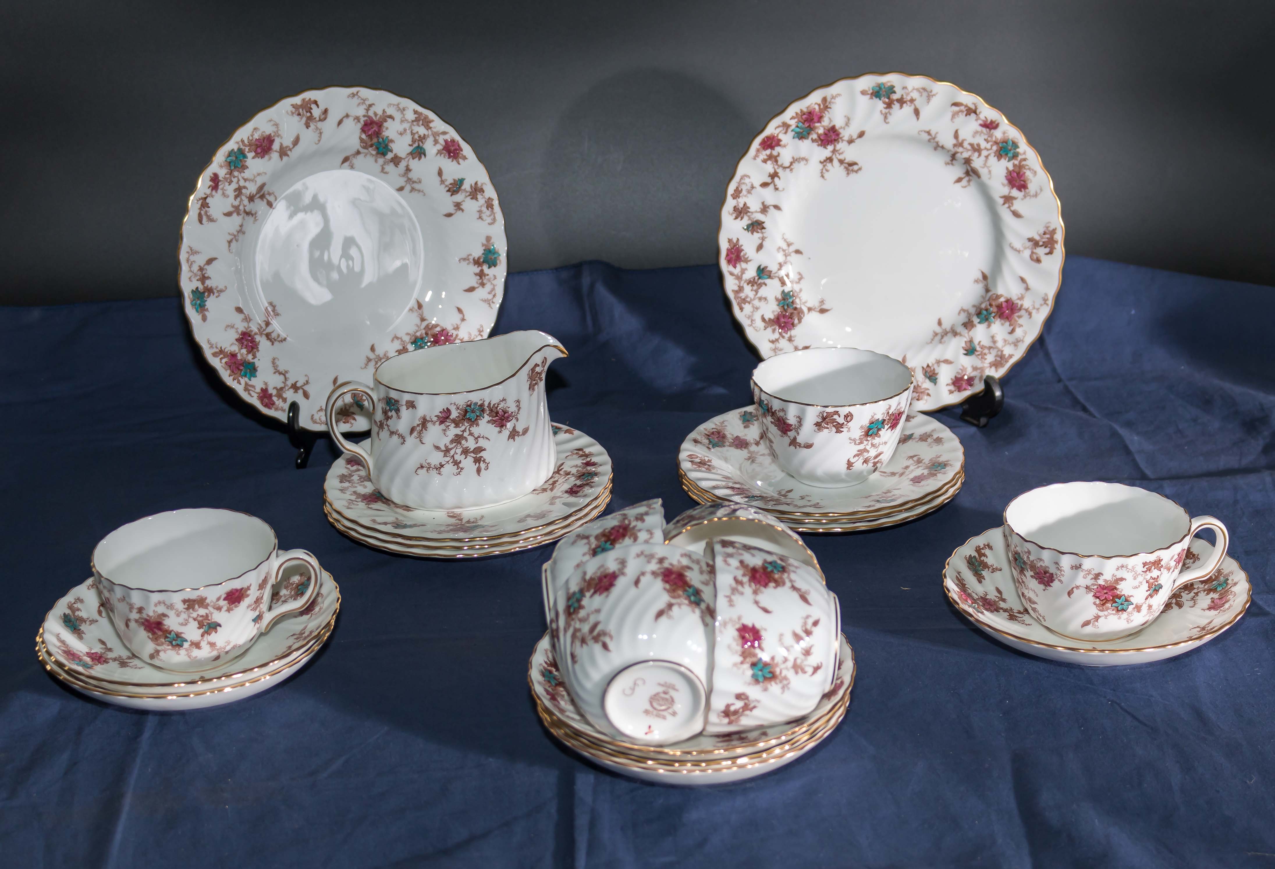 A decorative part china tea set