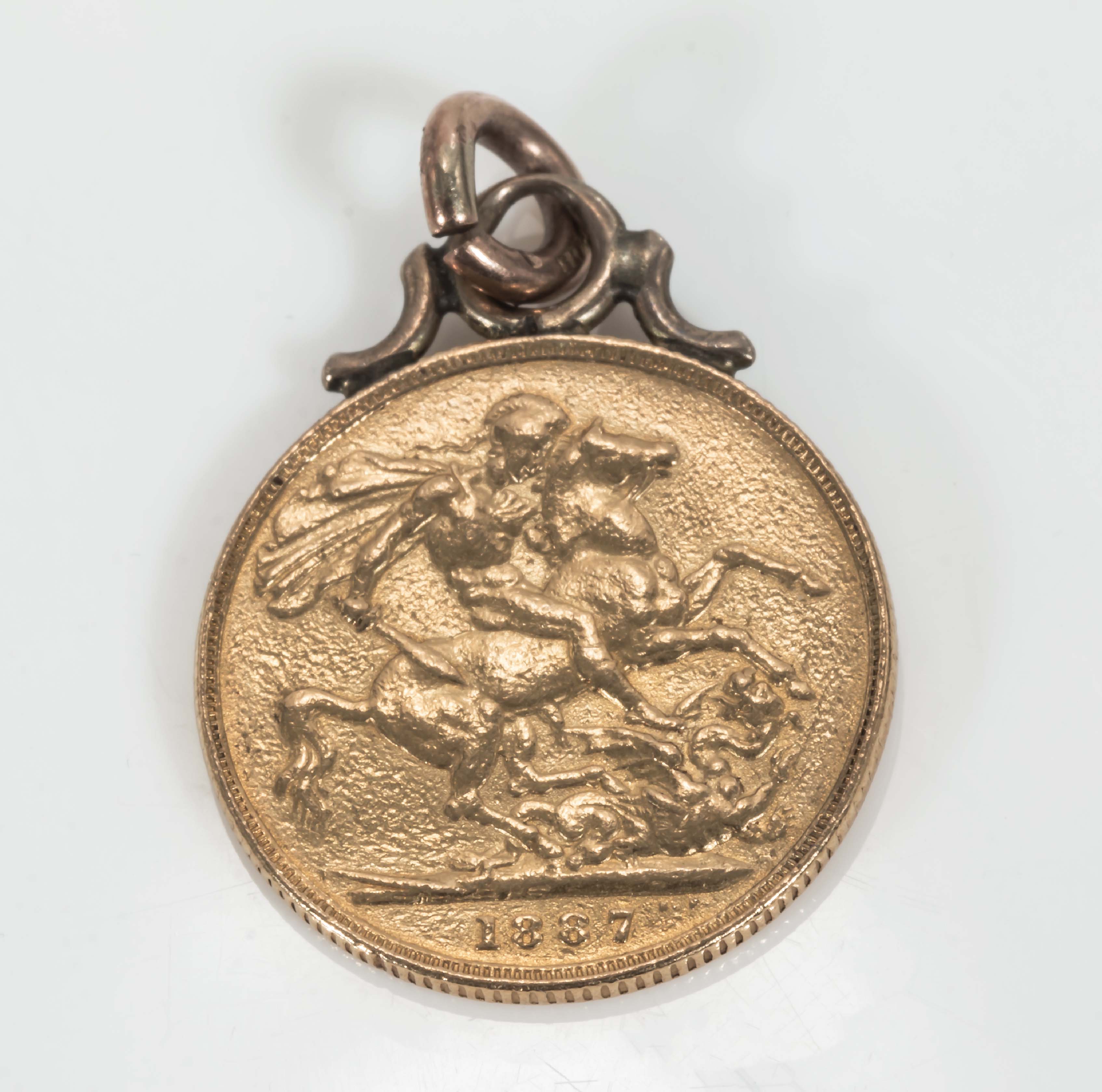 A Victorian gold sovereign dated 1887 - Image 2 of 2