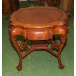 A mahogany centre table