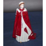 A Royal Worcester figure 'Queen's 80th Birthday'