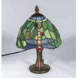 A reproduction table lamp
