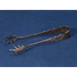 A pair of sugar tongs Birmingham hallmark