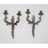 Two wall sconces