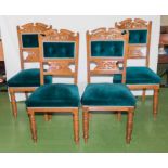 A set of 4 Edwardian chairs