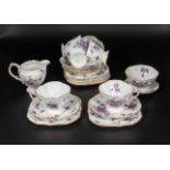 A decorative part china tea set