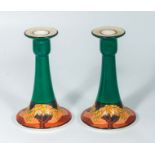 A pair of candlesticks