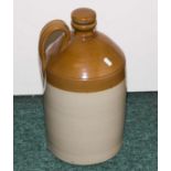 A stoneware flagon