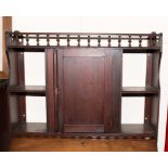 An Edwardian pine open bookshelf